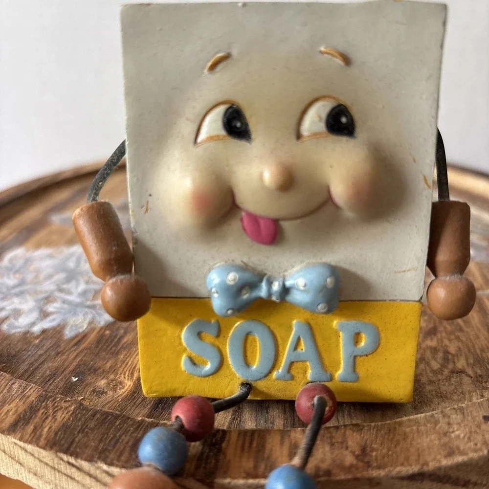 Laundry Anthropomorphic Soap Laundry Detergent Box Shelf Sitter Bow‎ Tie Stars